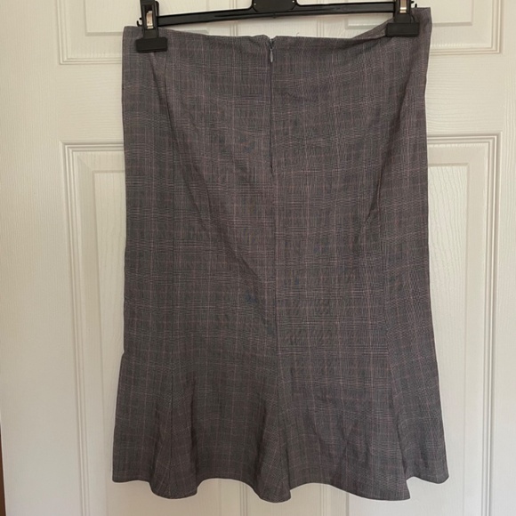 Vintage Midi Peplum Plaid Skirt - Picture 3 of 3